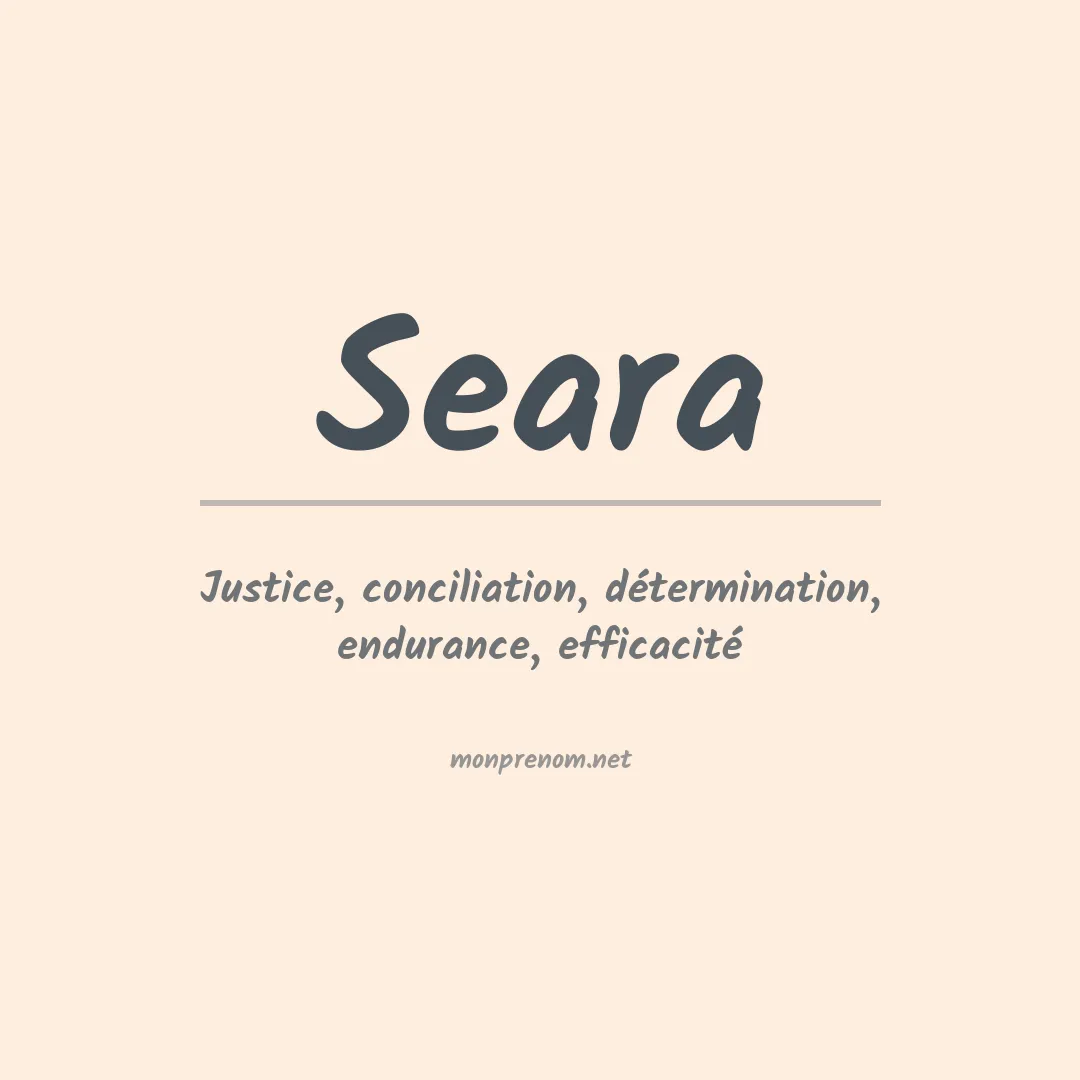 Prénom Seara
