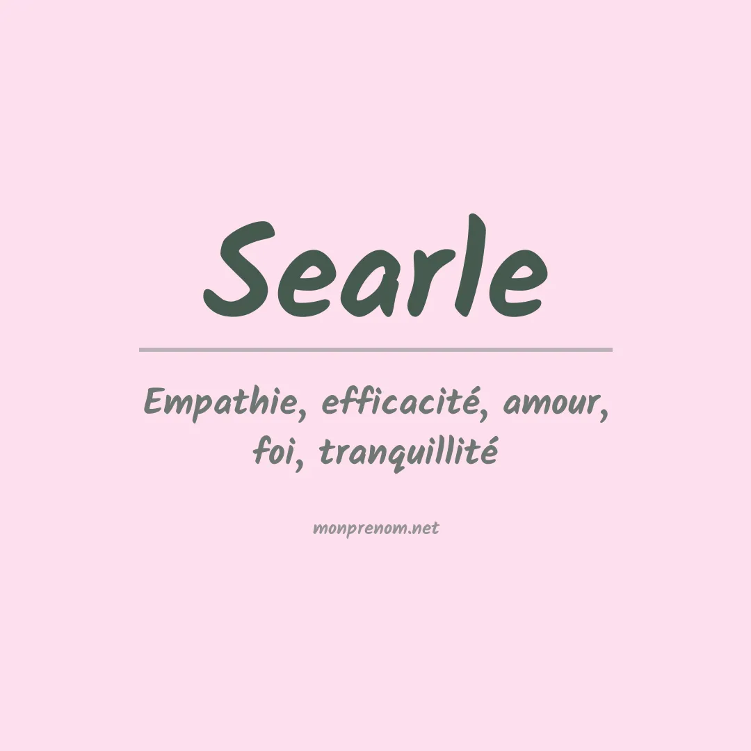 Prénom Searle