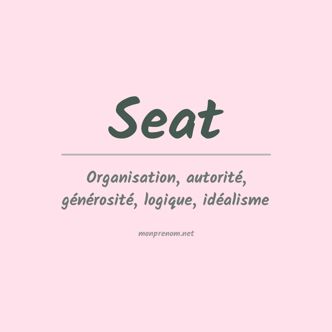 Prénom Seat