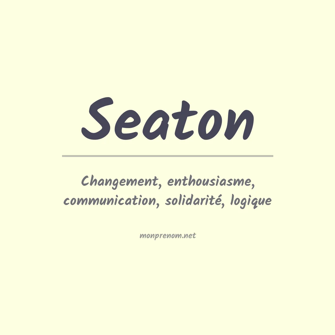 Prénom Seaton