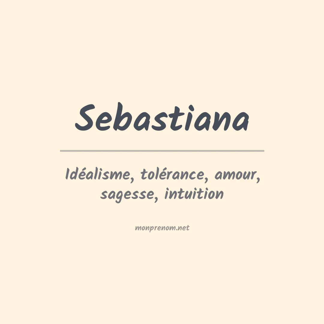 Prénom Sebastiana