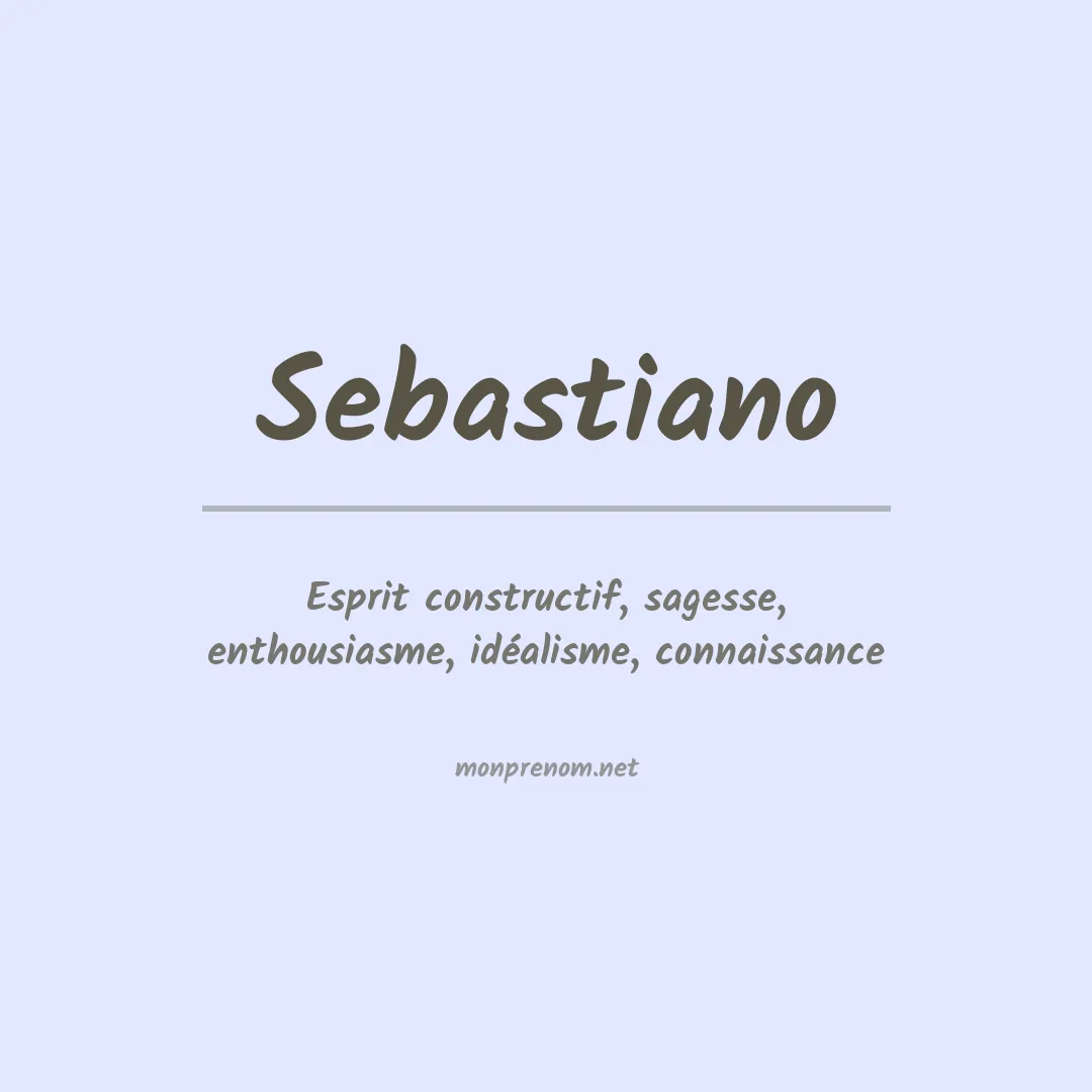 Prénom Sebastiano