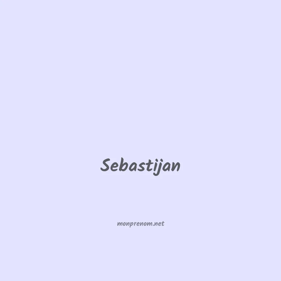 Sebastijan en chinois
