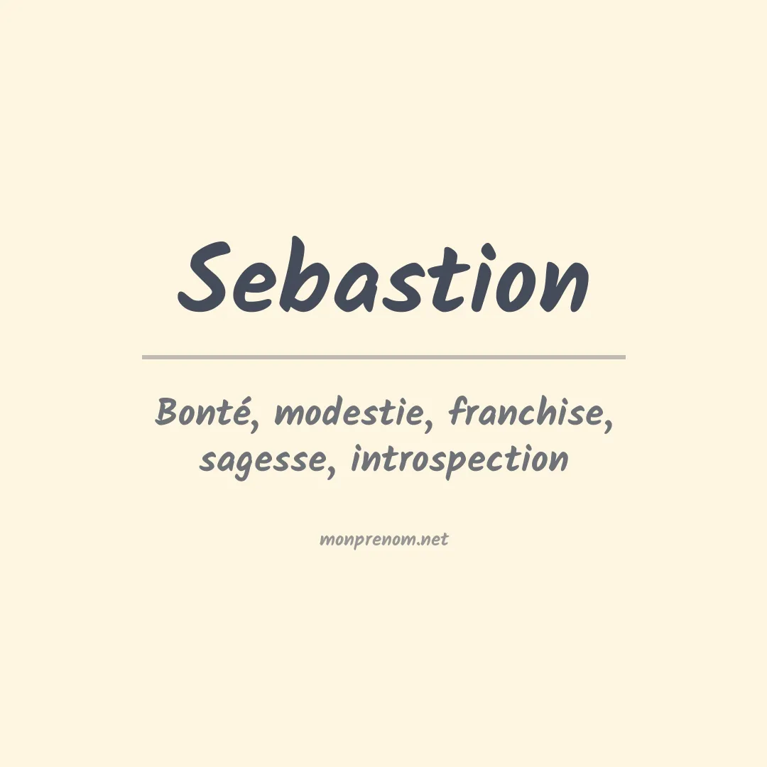 Signification du prénom Sebastion