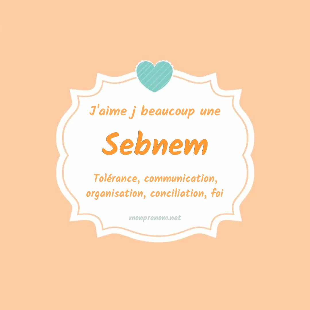 J'aime beaucoup Sebnem