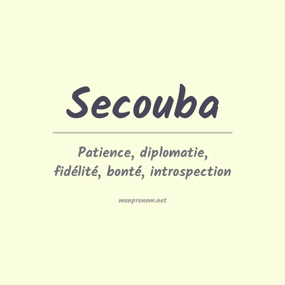 Prénom Secouba