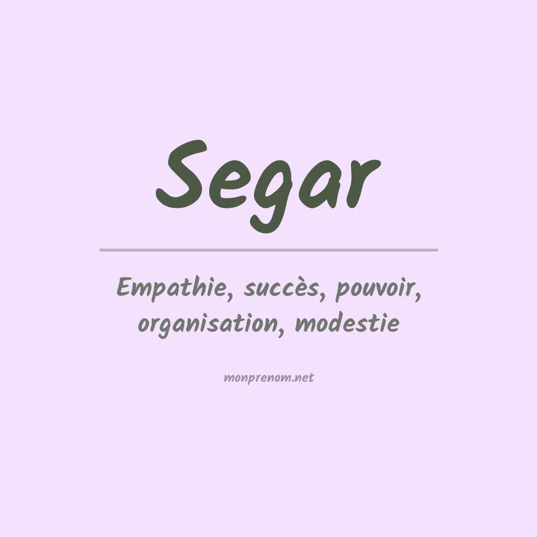 Prénom Segar