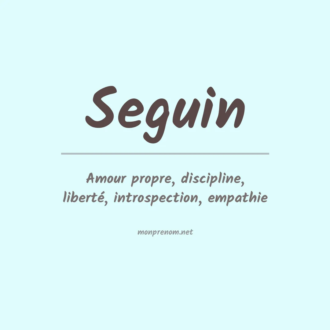 Prénom Seguin
