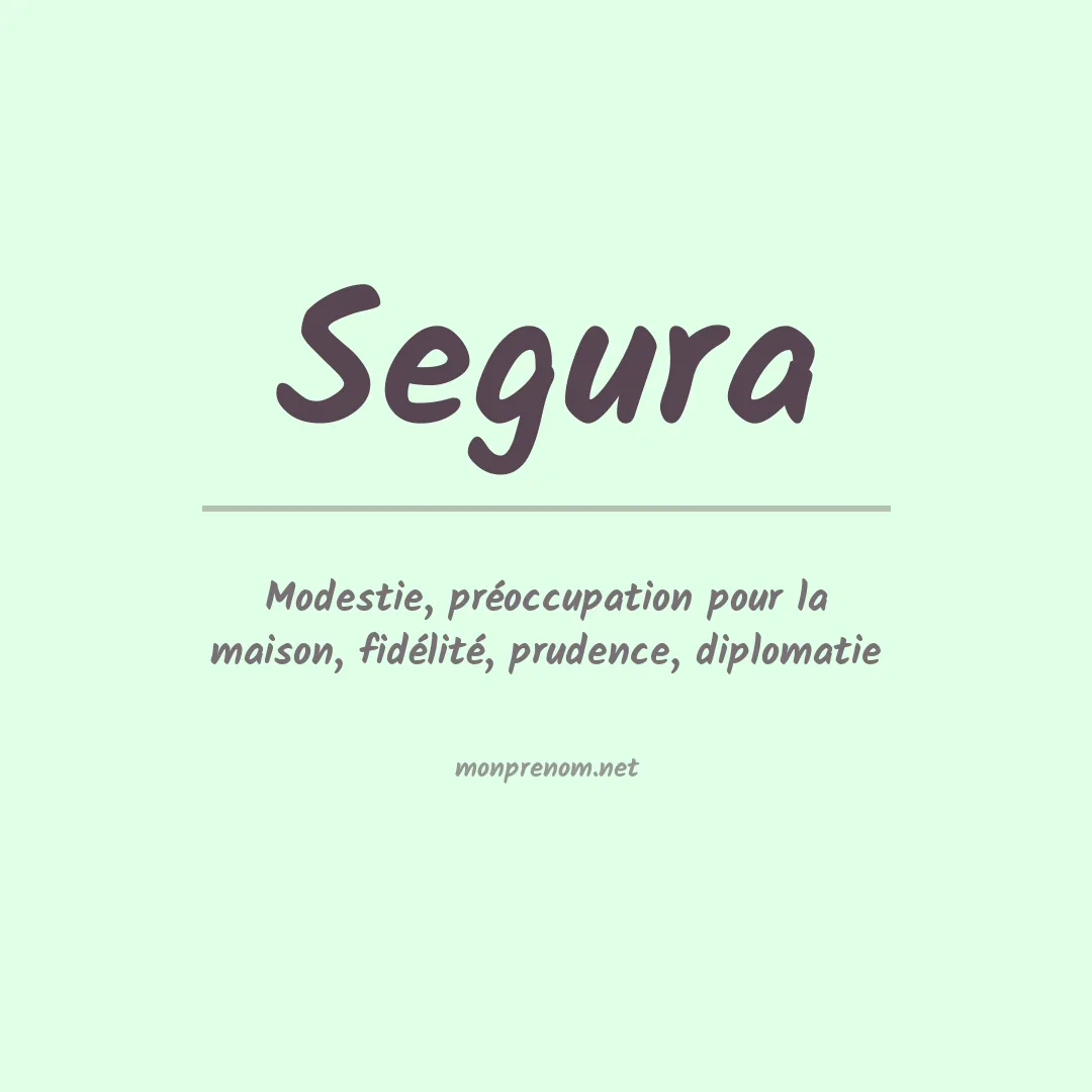 Prénom Segura