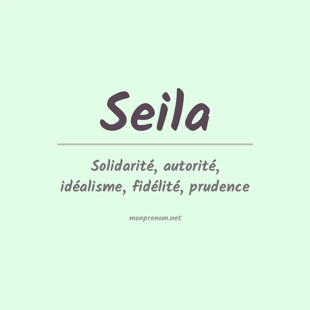 Prénom Seila