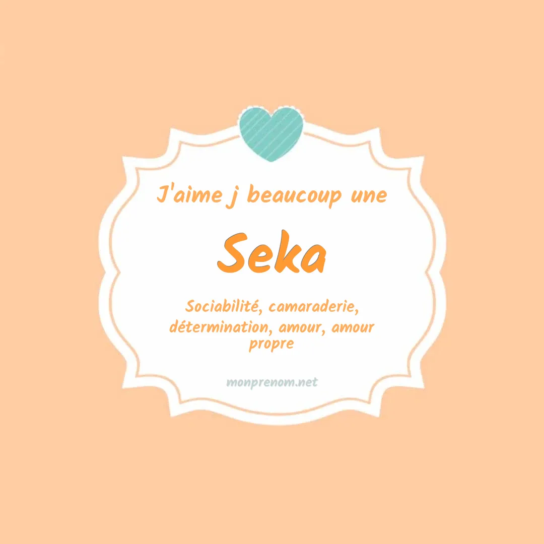 J'aime beaucoup Seka