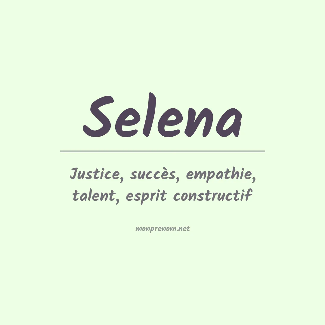 Prénom Selena