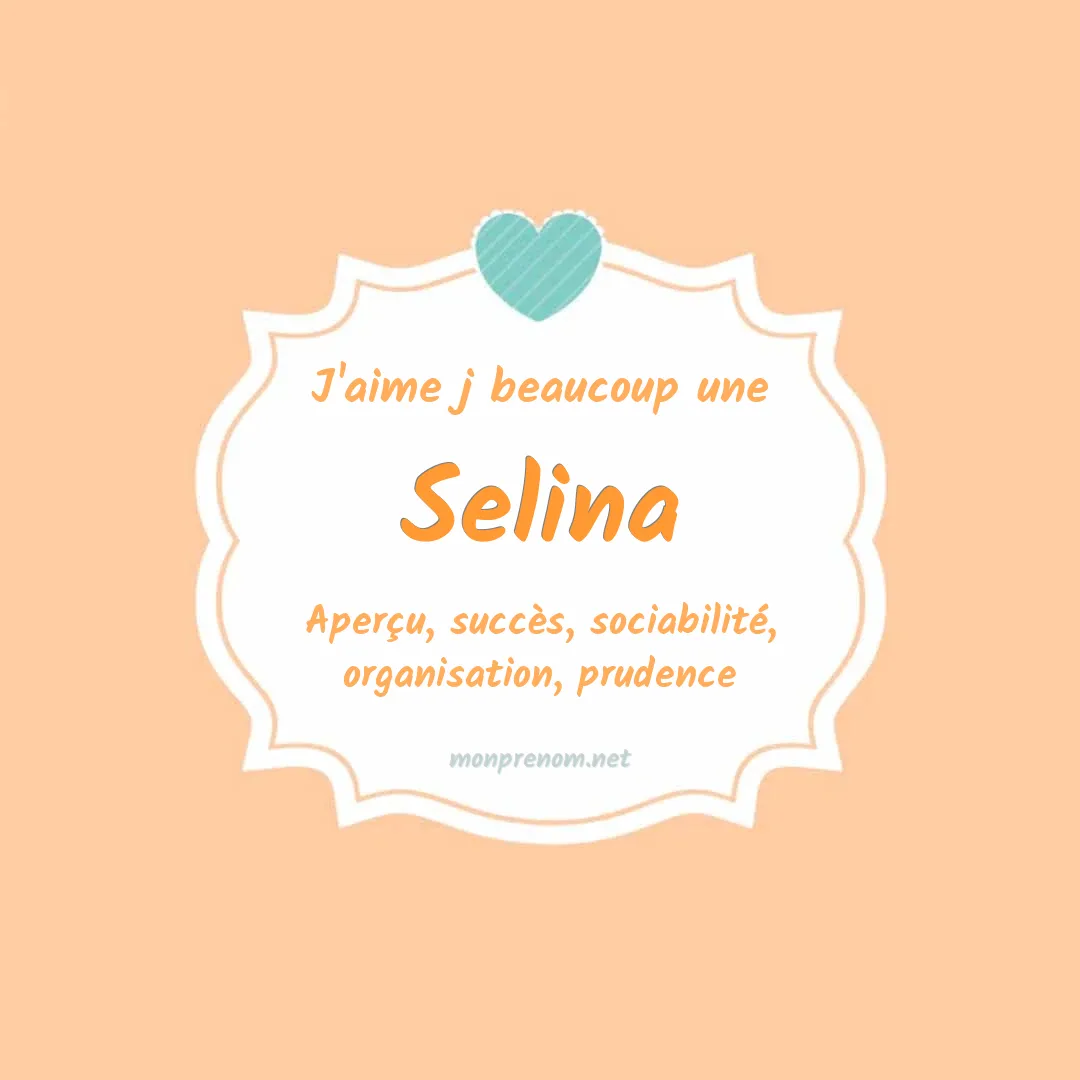 J'aime beaucoup Selina