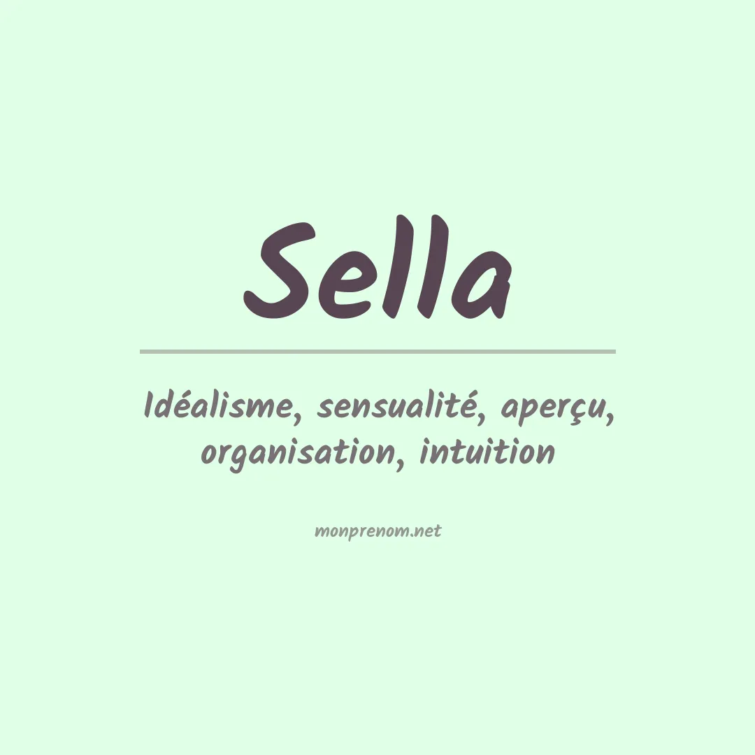 Prénom Sella