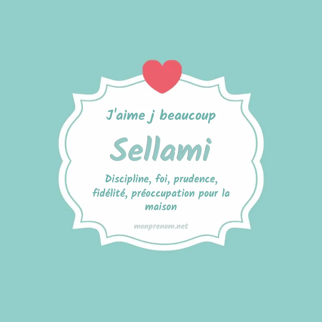 J'aime beaucoup Sellami