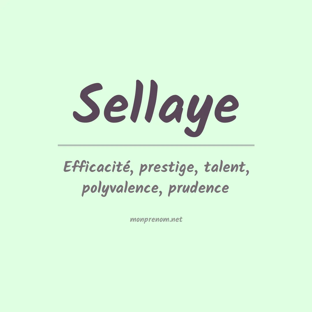 Prénom Sellaye