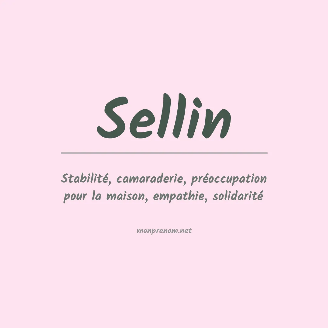 Prénom Sellin