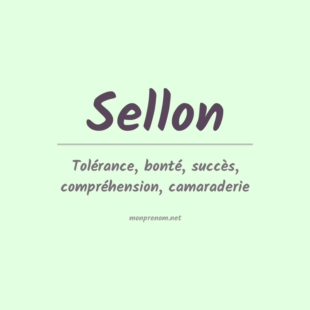 Prénom Sellon