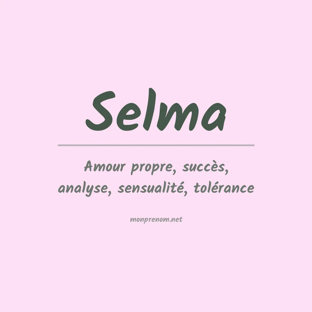 Prénom Selma
