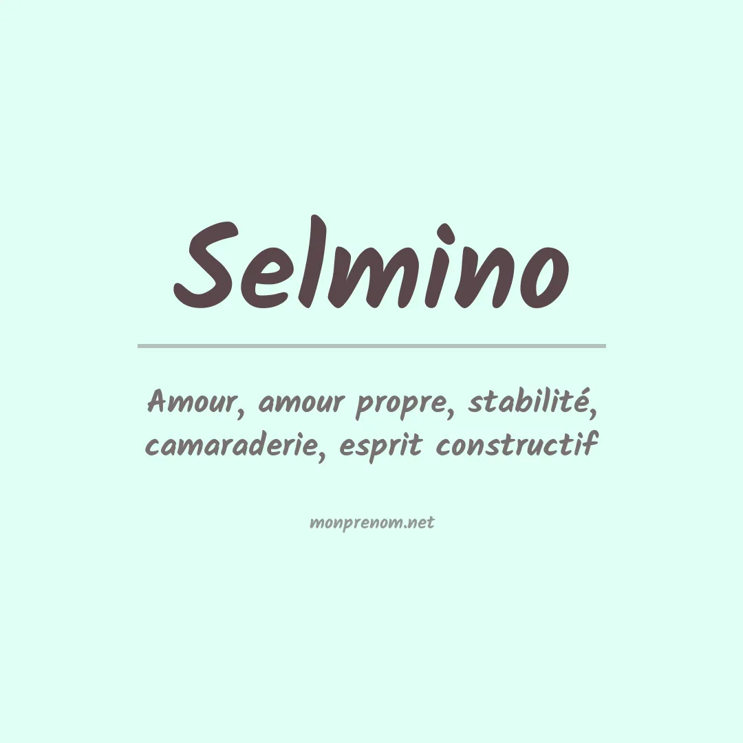 Prénom Selmino