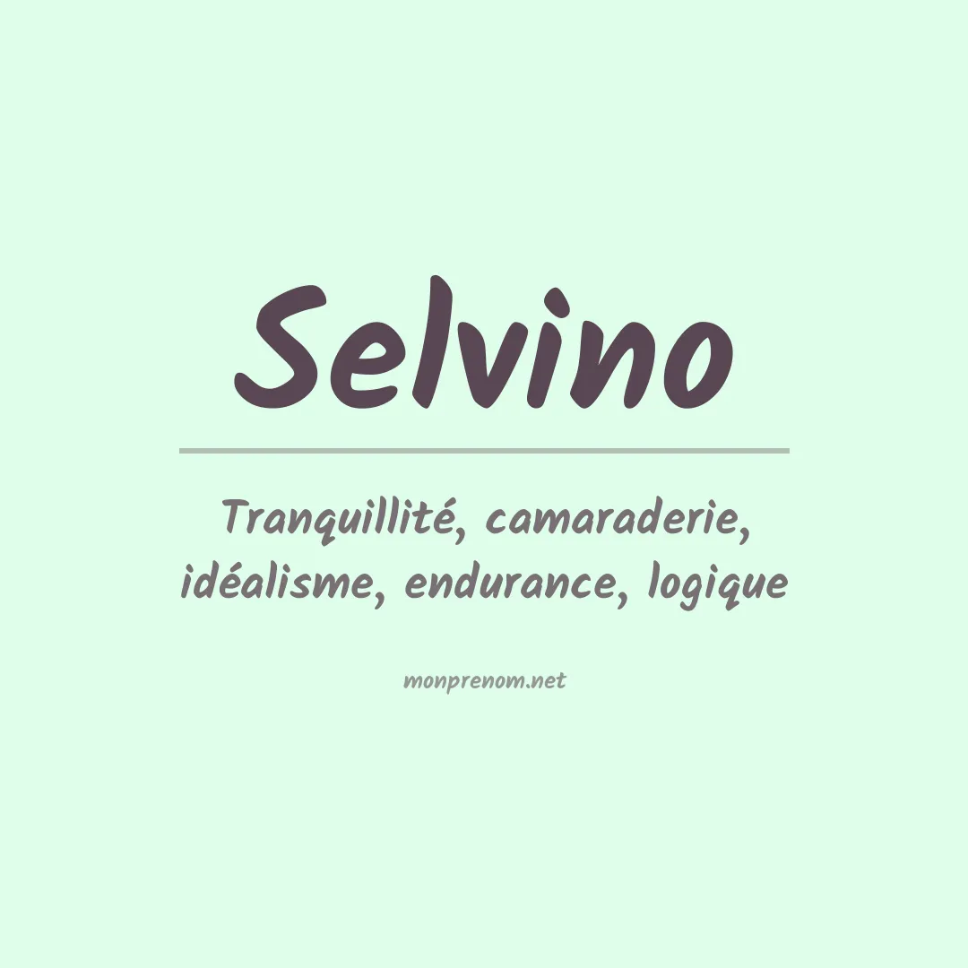 Prénom Selvino