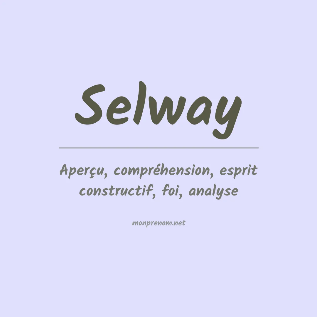 Prénom Selway