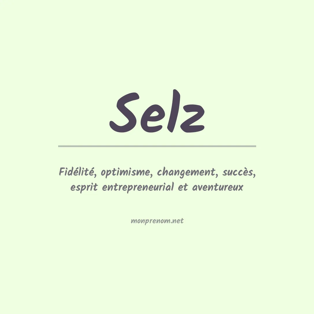 Prénom Selz