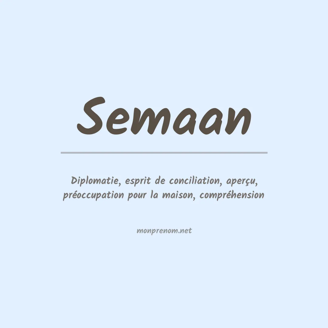 Prénom Semaan