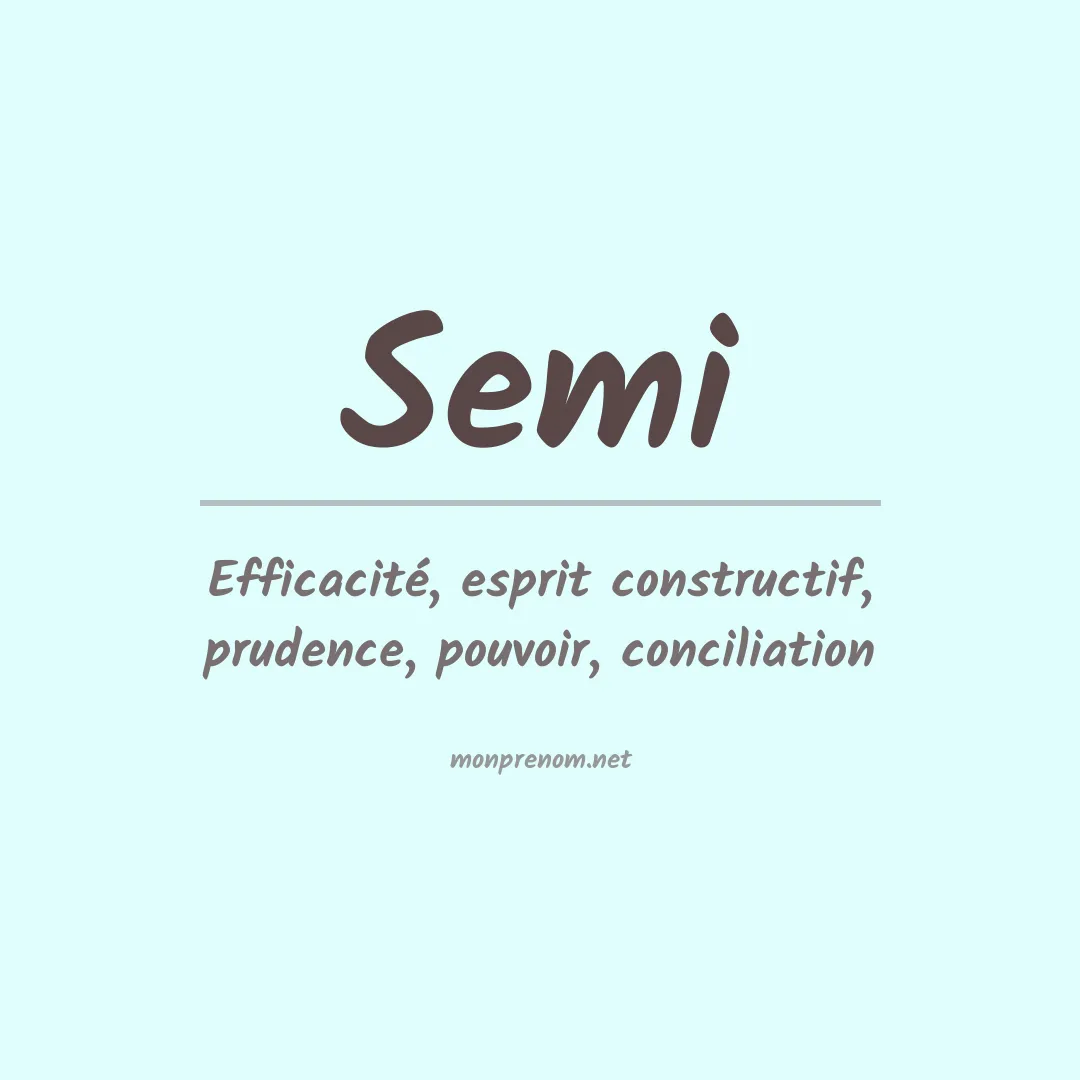 Prénom Semi