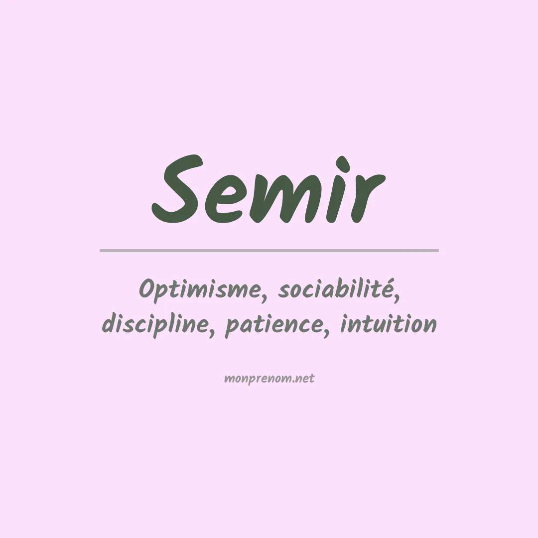 Prénom Semir