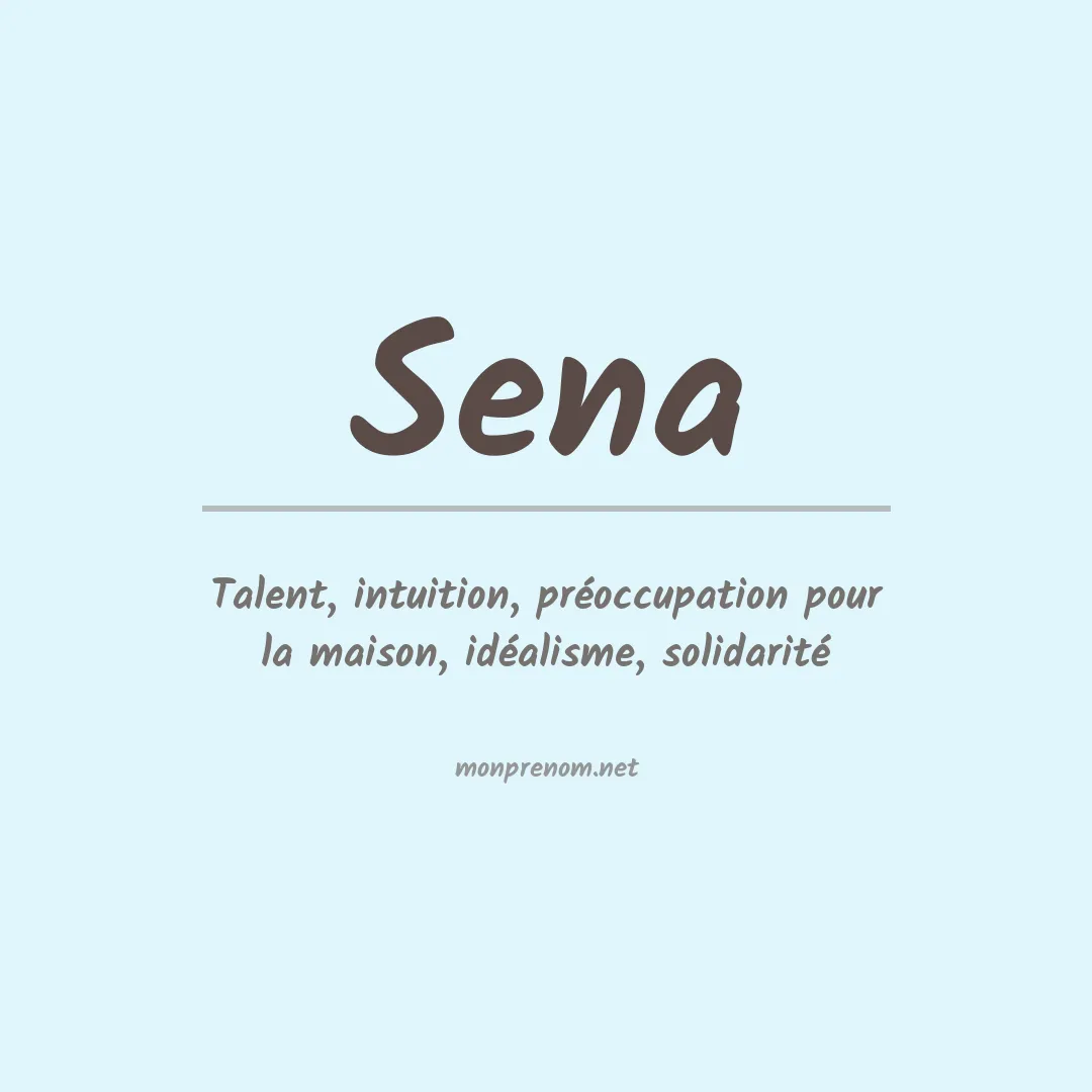 Prénom Sena