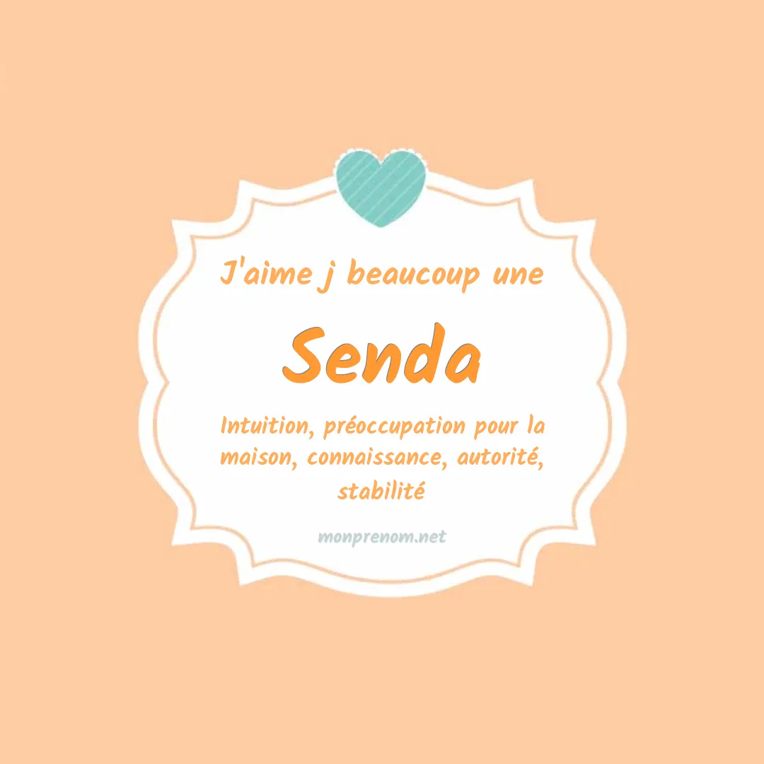 J'aime beaucoup Senda