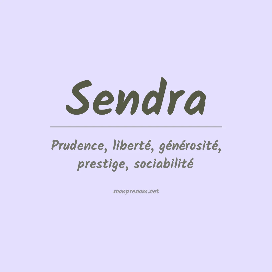 Prénom Sendra