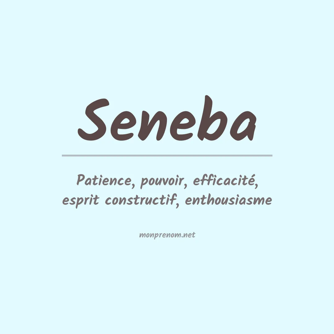 Signification du prénom Seneba