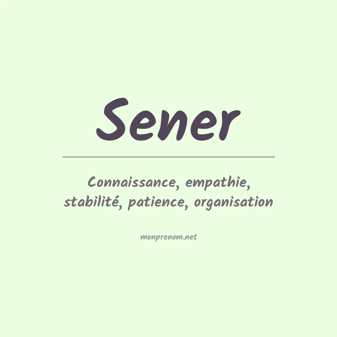 Prénom Sener