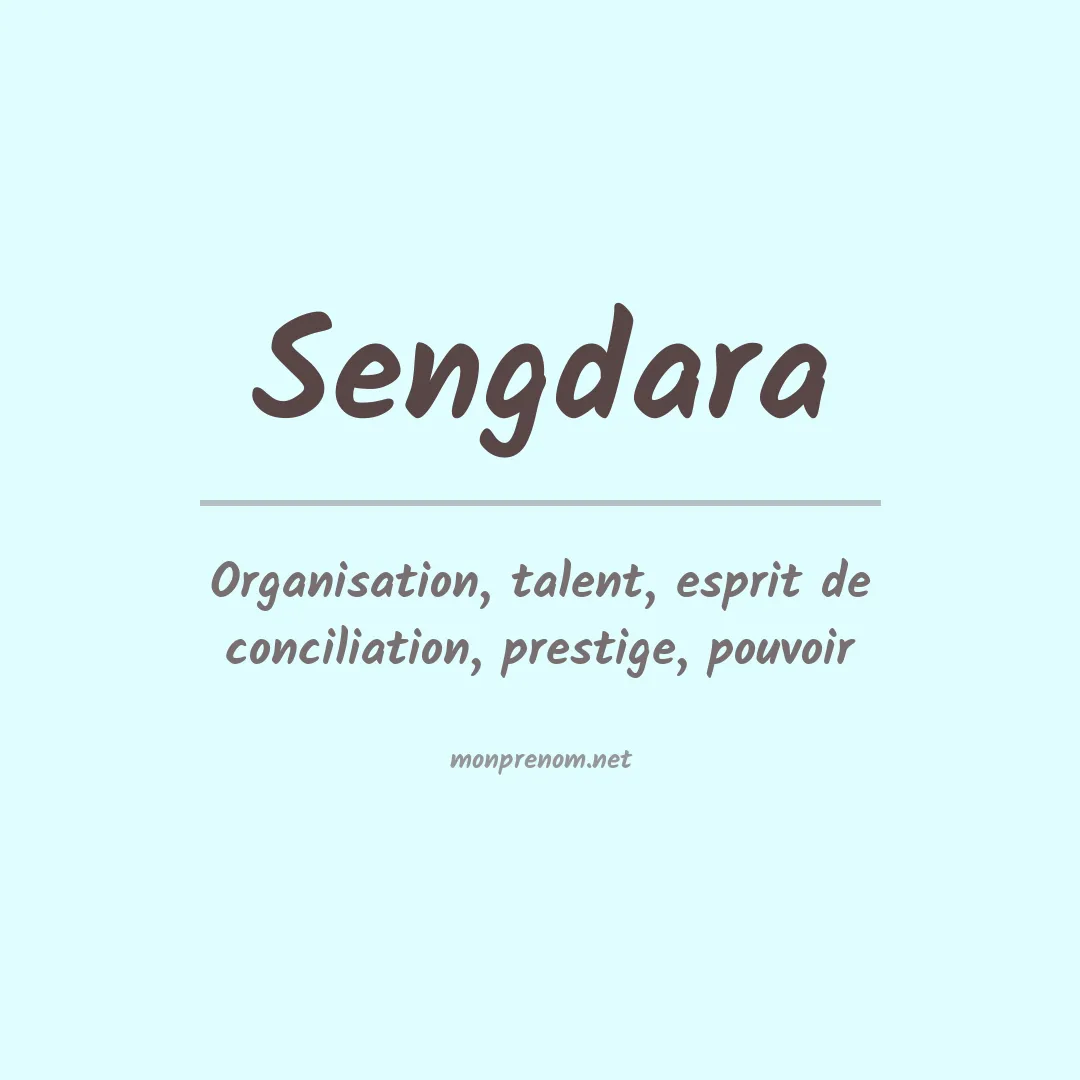 Signification du prénom Sengdara