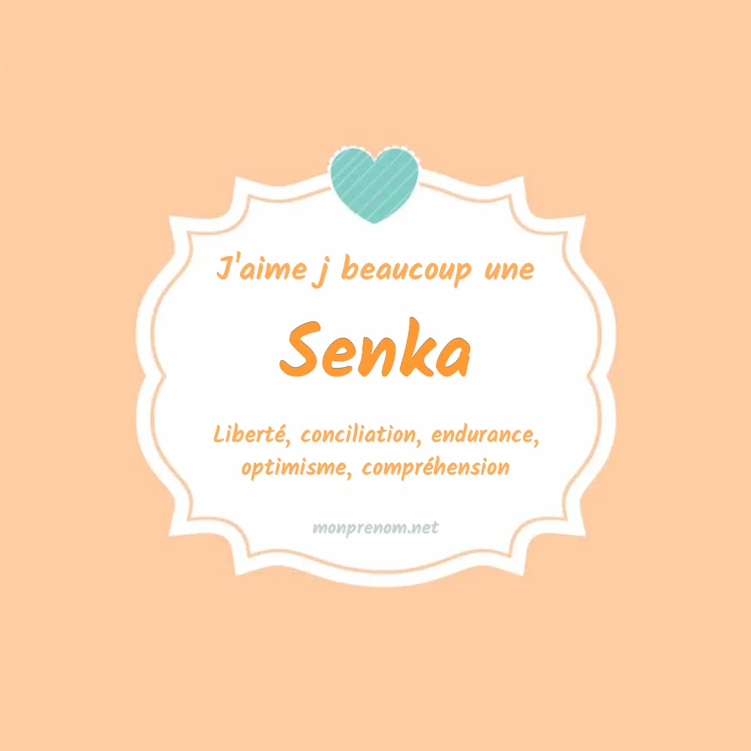 J'aime beaucoup Senka