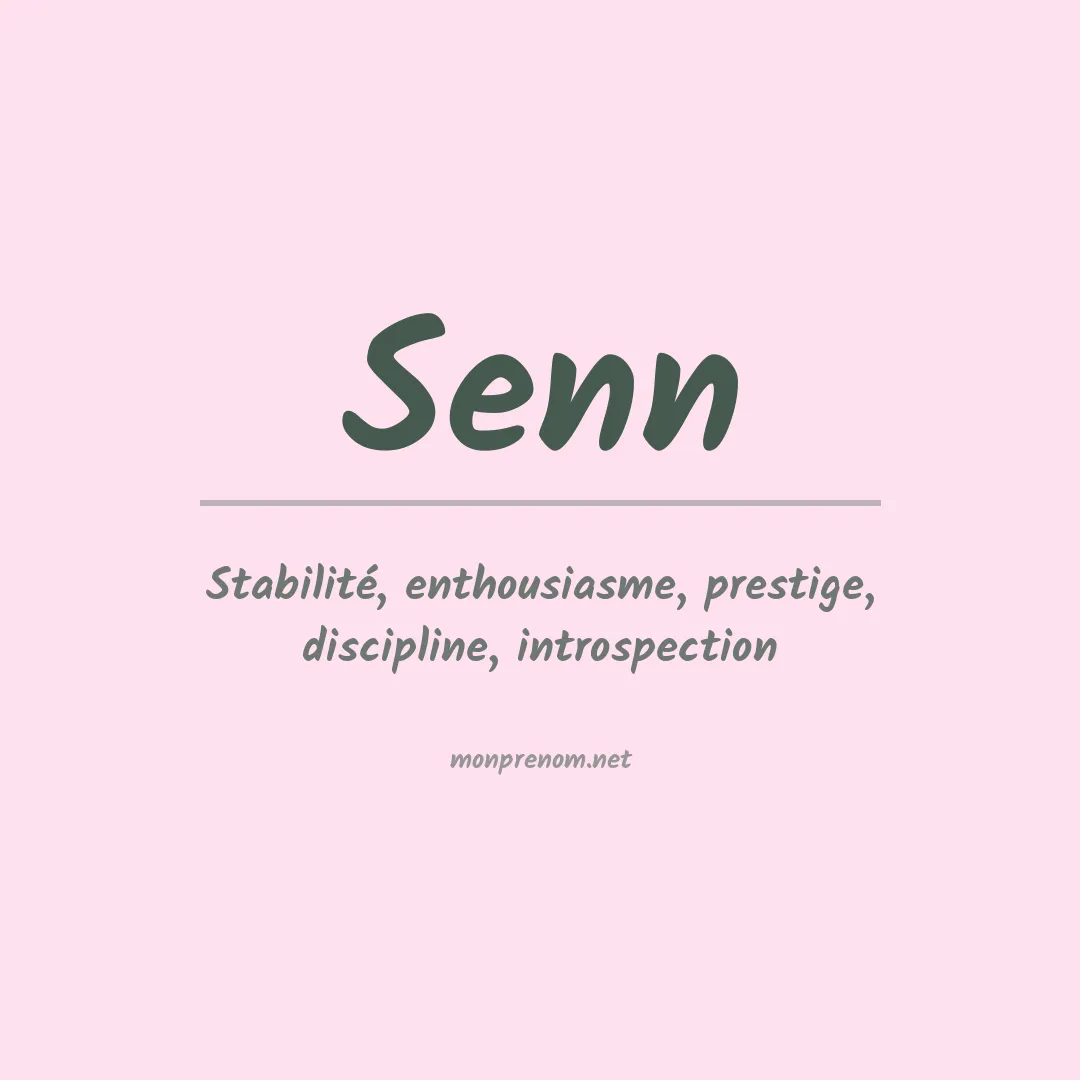 Prénom Senn