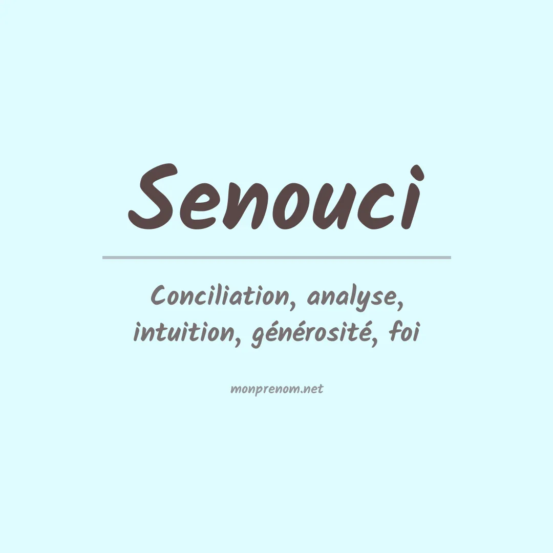 Prénom Senouci