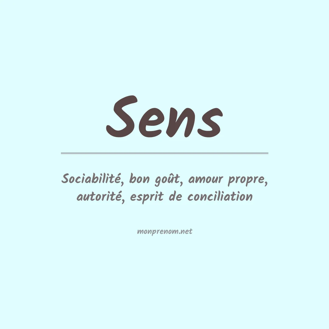 Prénom Sens