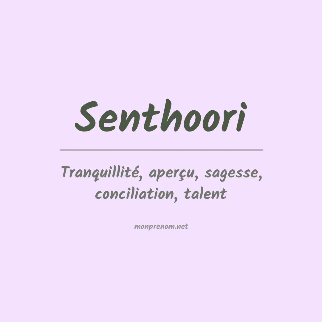 Prénom Senthoori