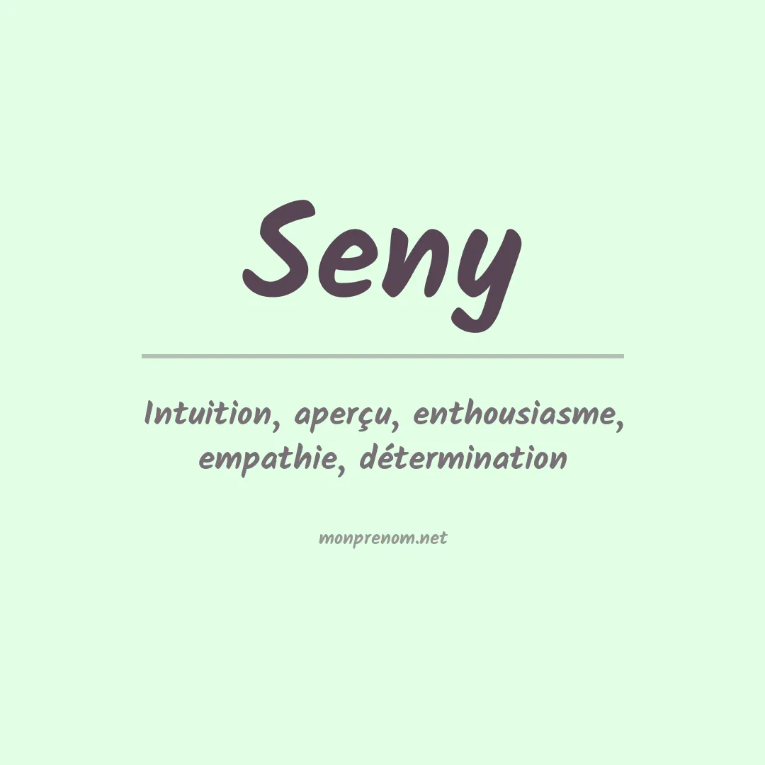 Prénom Seny