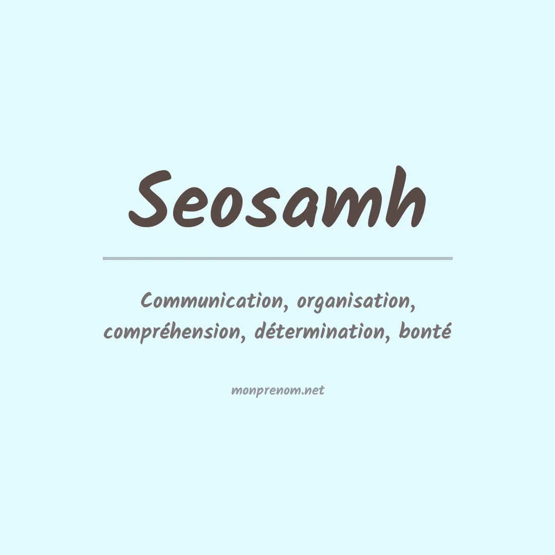 Signification du prénom Seosamh