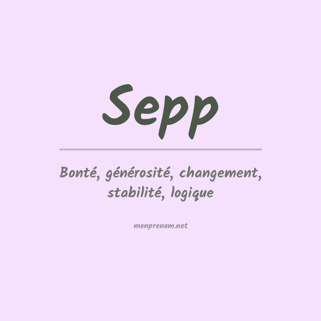 Prénom Sepp