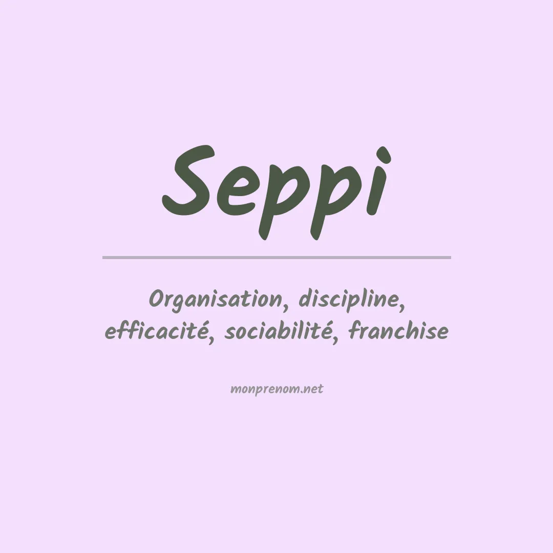 Prénom Seppi