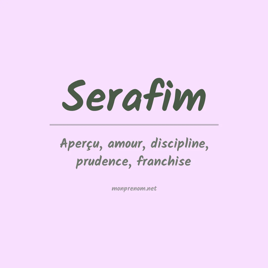 Prénom Serafim
