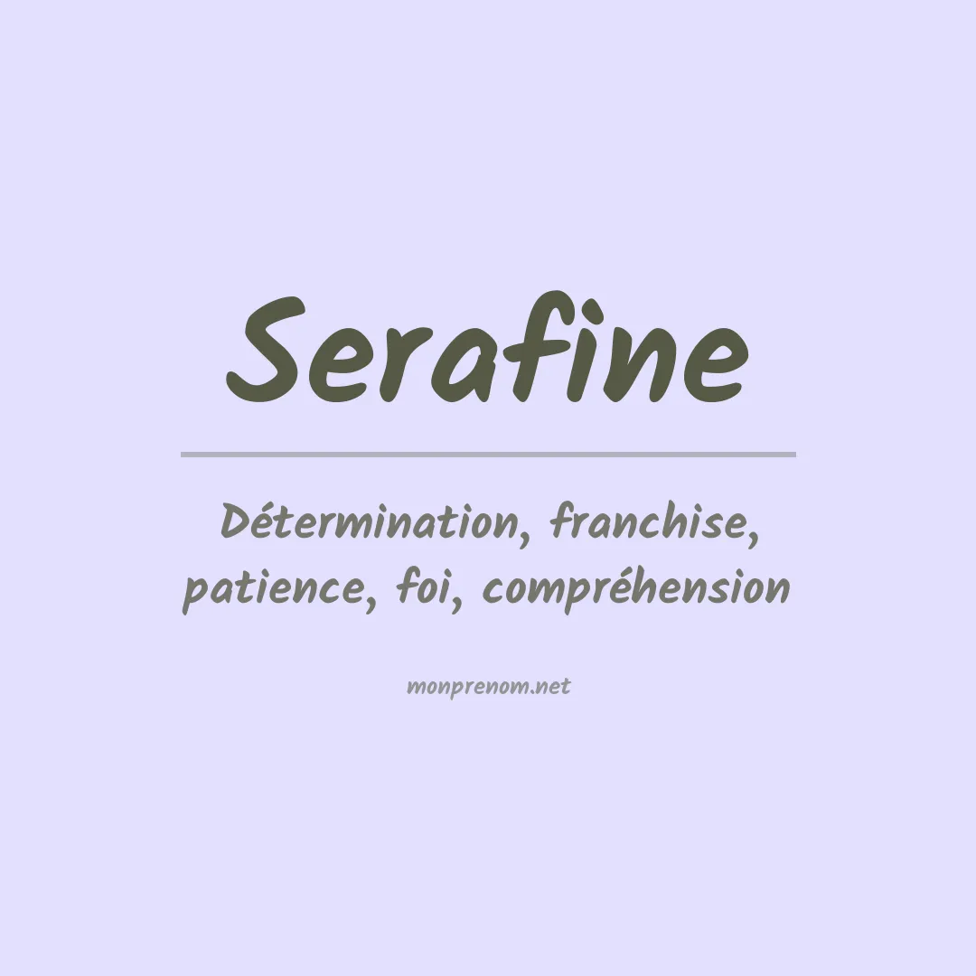 Prénom Serafine
