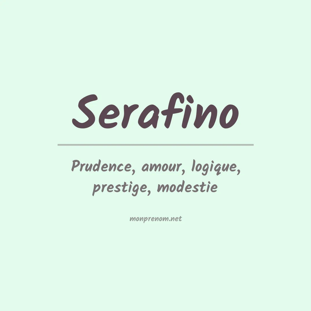 Prénom Serafino