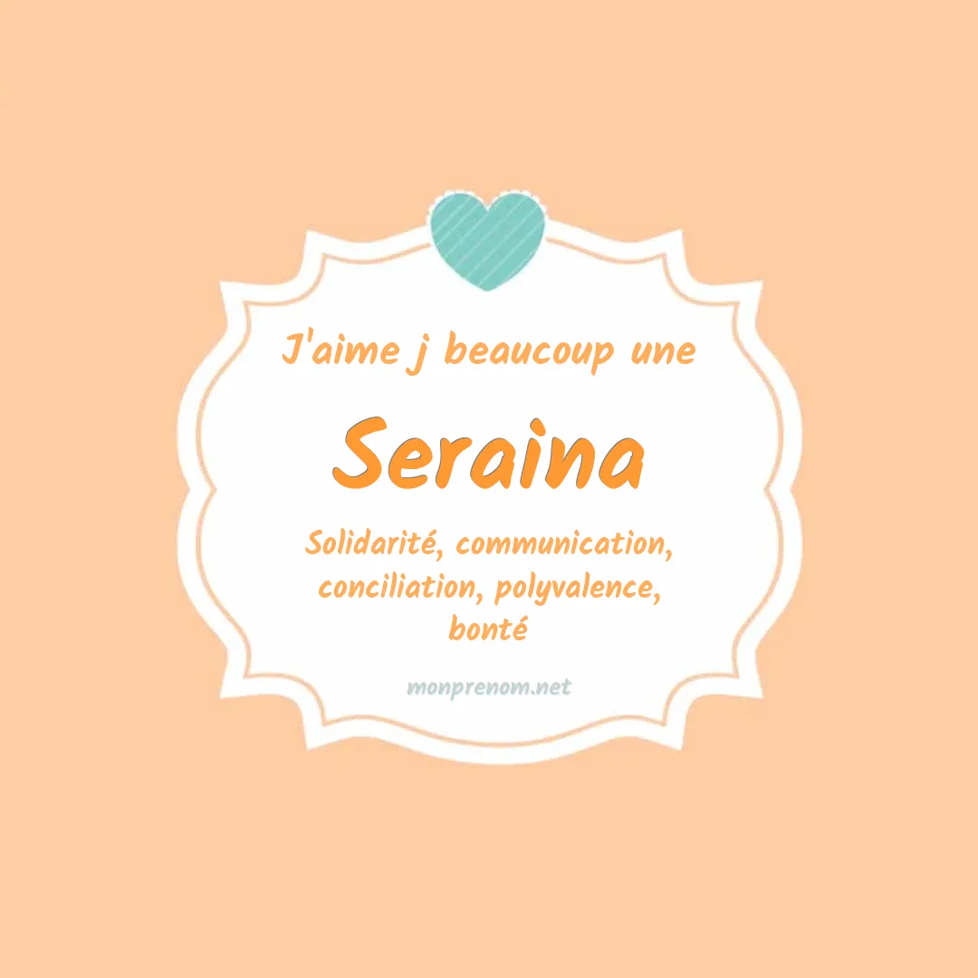 J'aime beaucoup Seraina