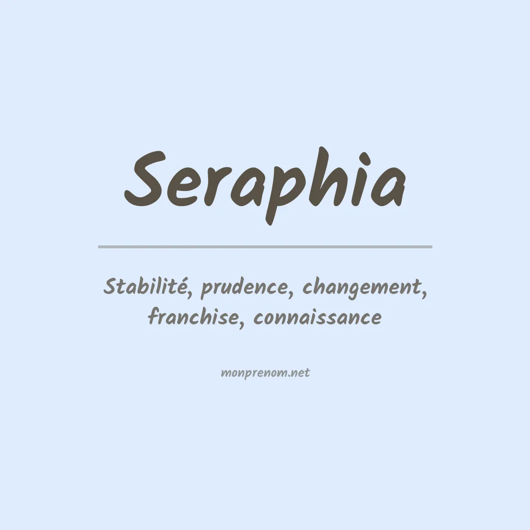 Signification du prénom Seraphia